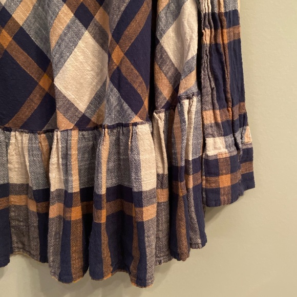 Free People Peppy in Plaid Button Up Blouse, Size XS - Picture 9 of 13
